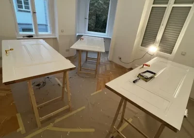 Sanierung neuer Türen und Fenster in einem bestandsgebäude